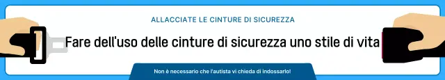 Semplice guida alla cintura di sicurezza per auto in blu e blu navy