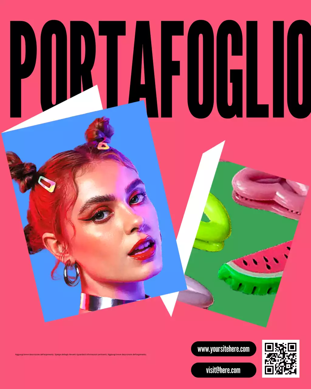 Post di Instagram promozionale del portfolio Pink Trendy