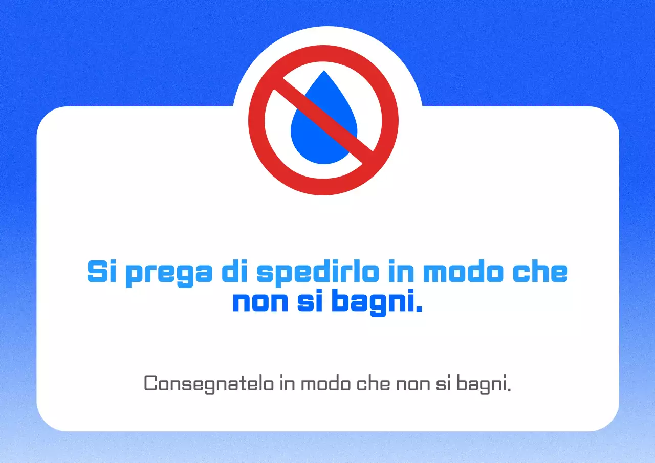 Guida alla consegna semplice blu