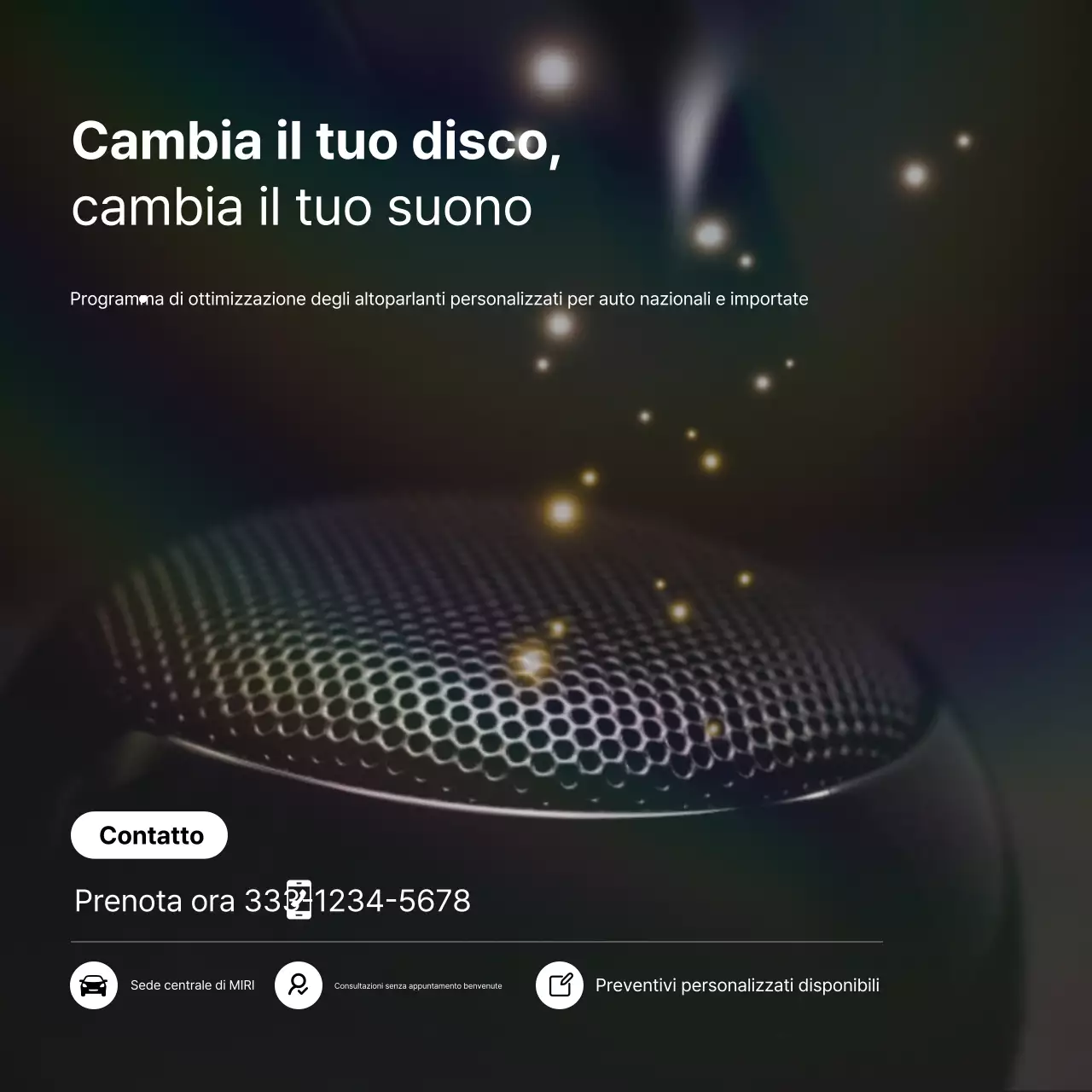 pubblicità di auto moderna nera