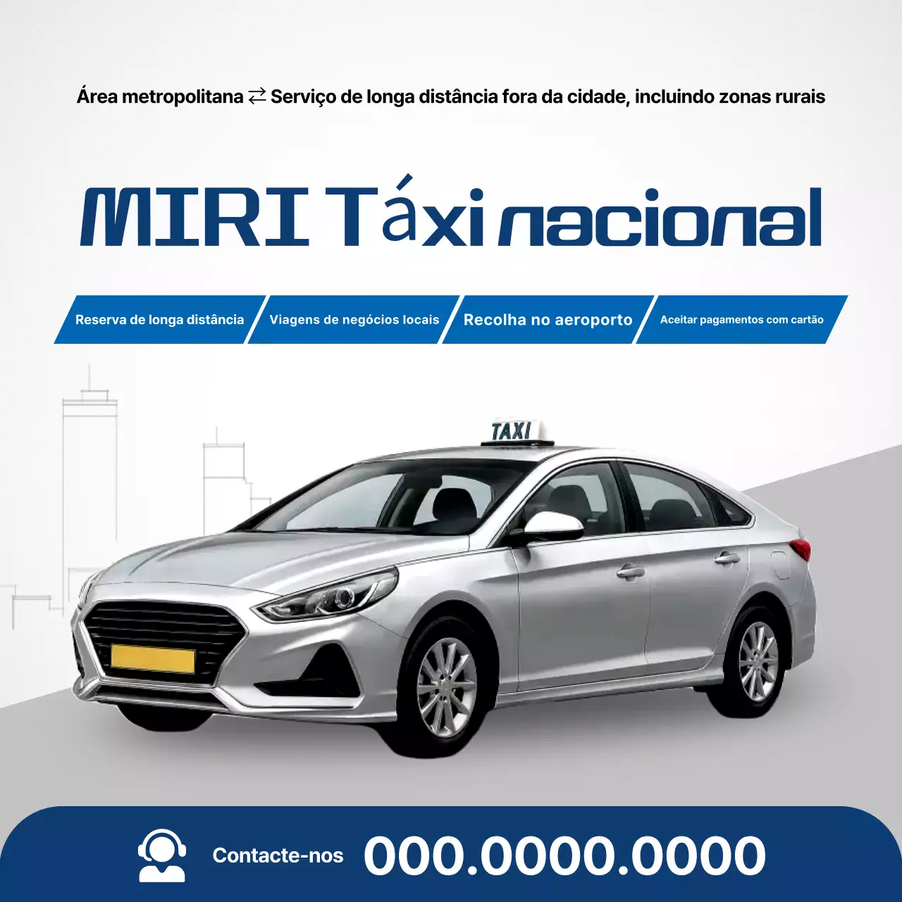 Anúncio de Transporte Moderno Cinza