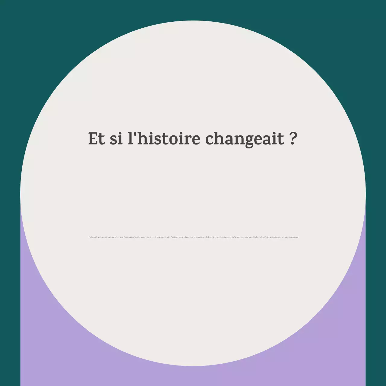 Carrousel d'annonces d'événements historiques Purple Classic