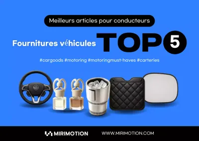 Publicité pour les accessoires de voiture modernes bleus