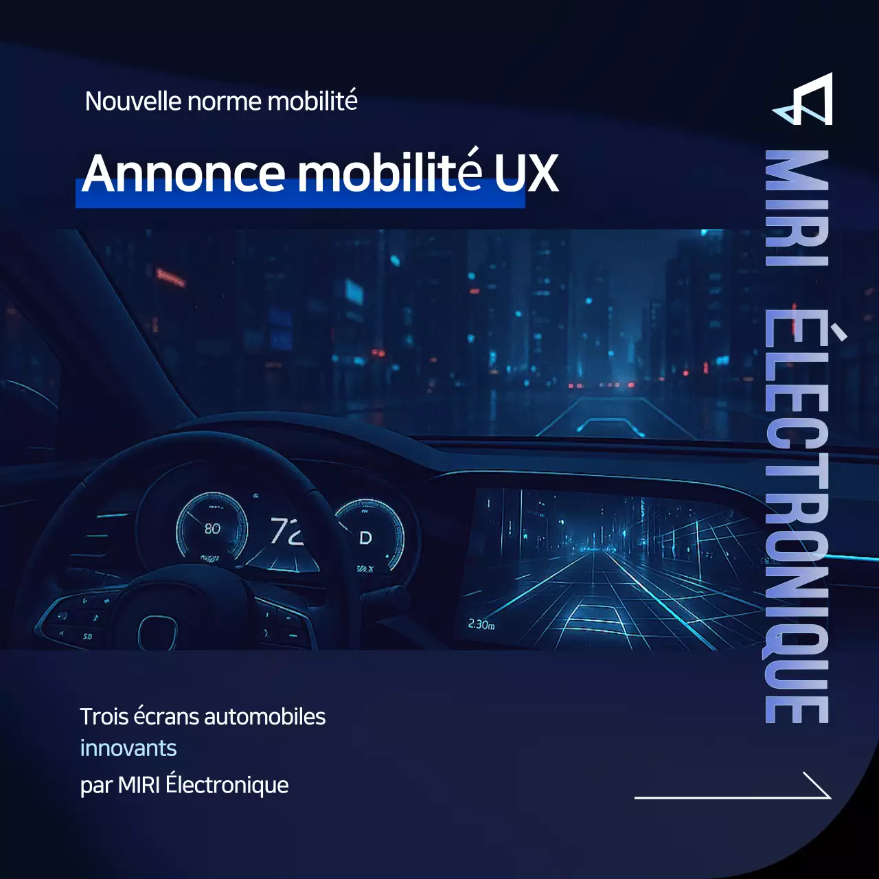 Annonce de la technologie moderne bleue