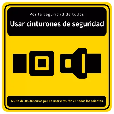 Instrucciones de seguridad resaltadas en amarillo