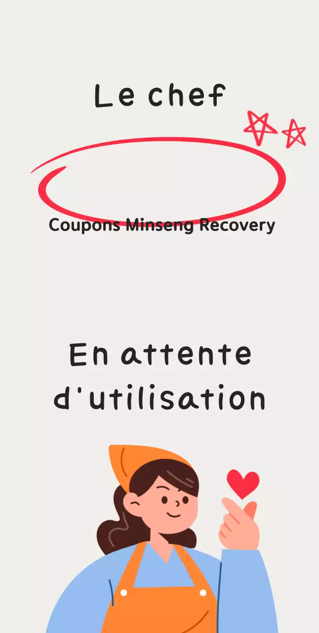 Coupon de récupération Ivory Simple Minseong
