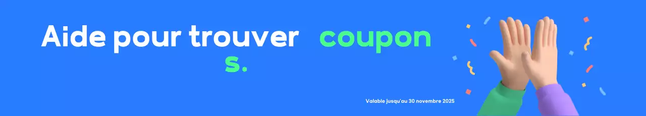 Publicité de coupon de consommation Blue Modern