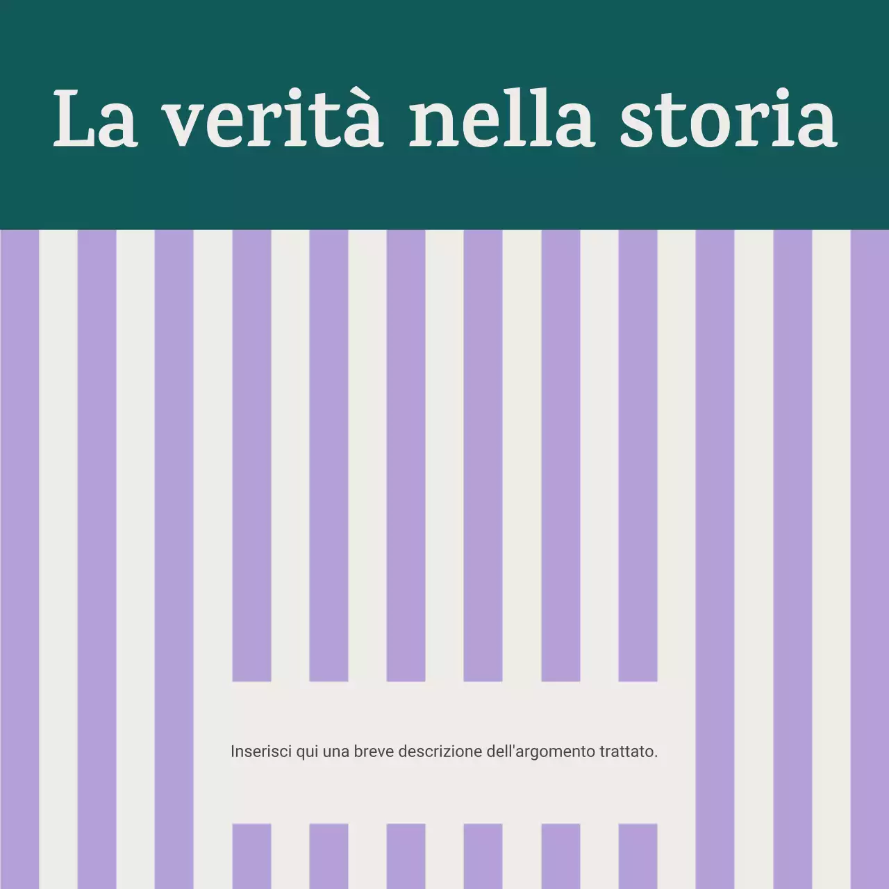 Carosello di annunci di eventi storici classici viola