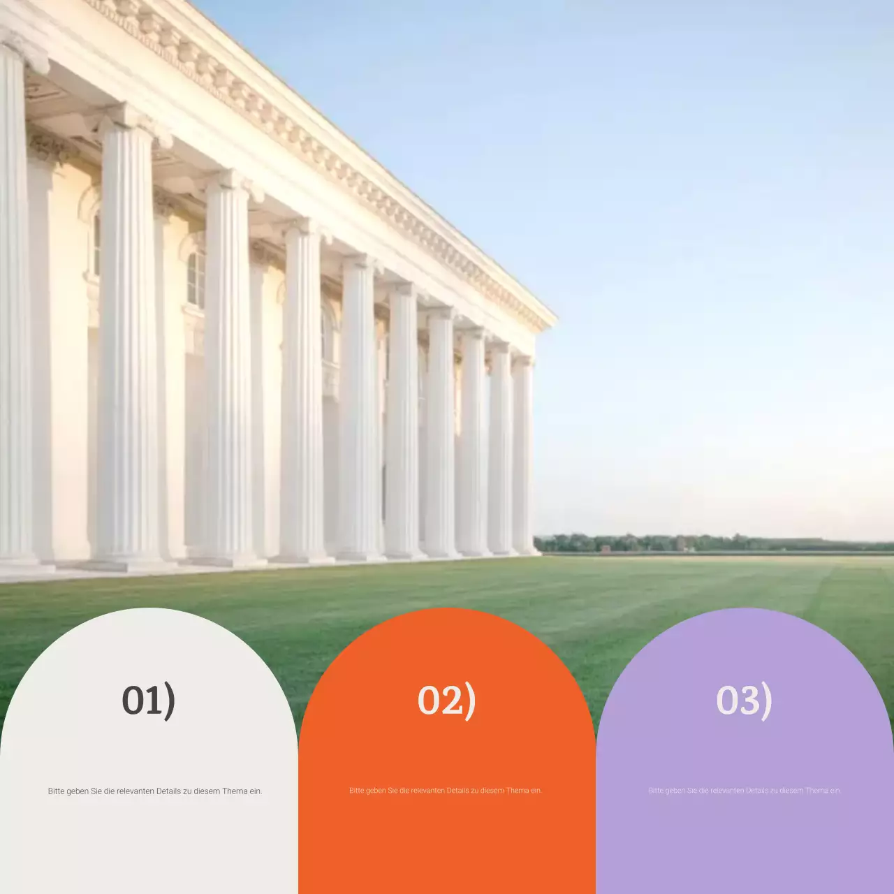 Lilafarbenes Karussell für historische Ereignisankündigungen