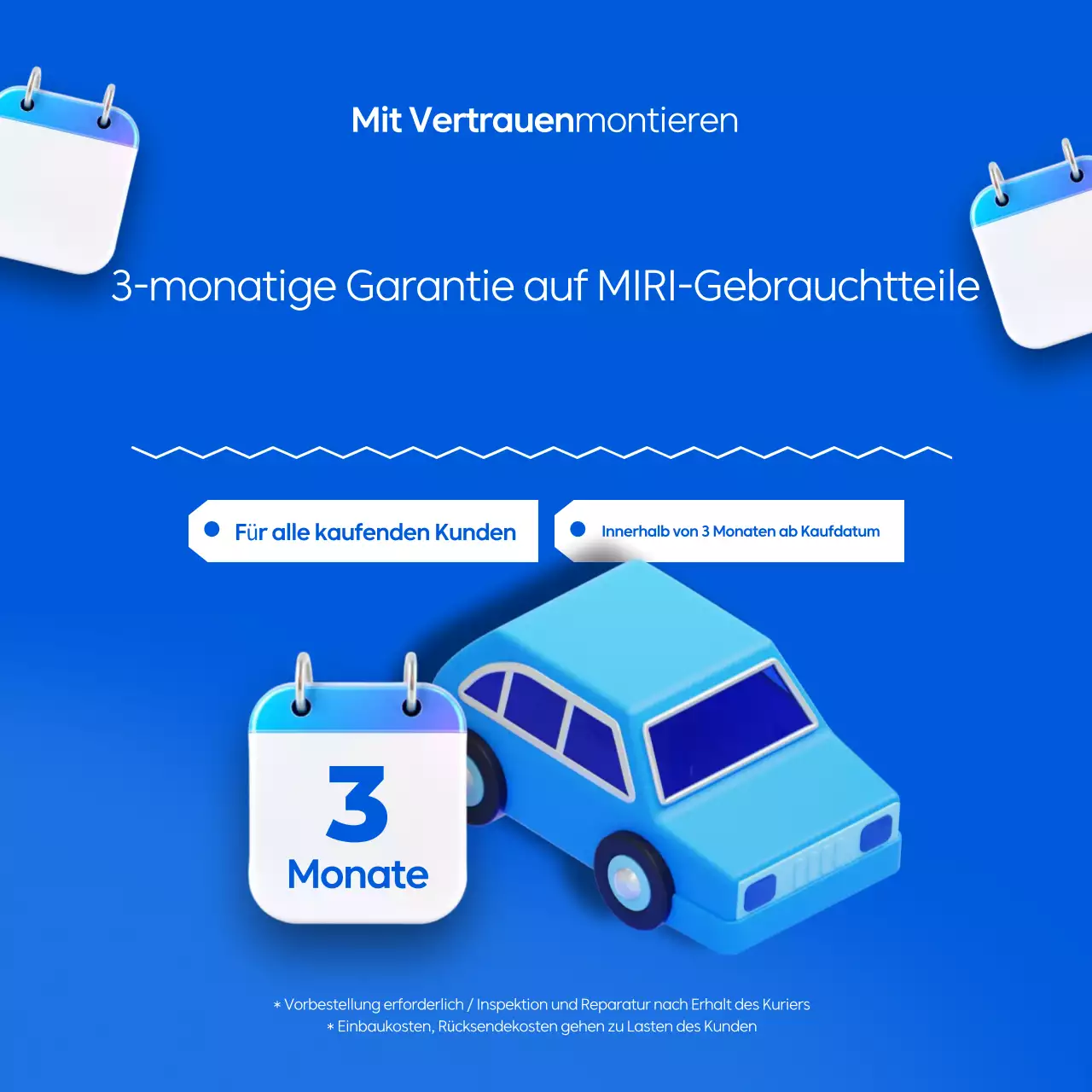 Blue Modern Garantie-Servicehandbuch