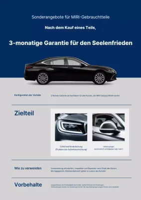 Kaufgarantie für Blue Modern Autoteile