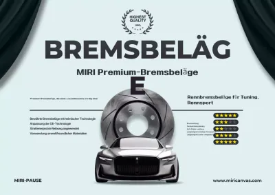 graue moderne Autowerbung