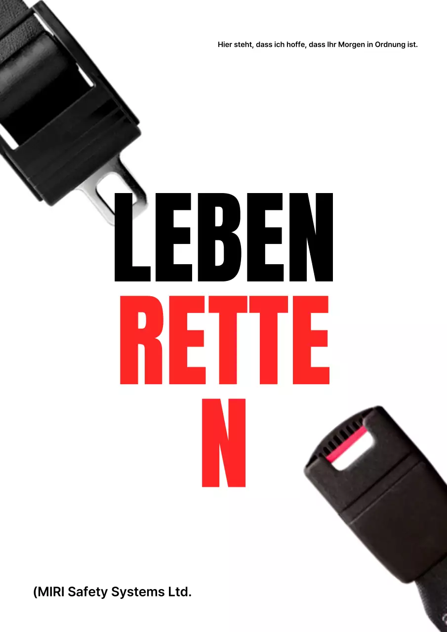 Black Simple Safety-Kampagne