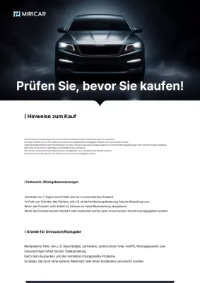 Kaufratgeber für schwarze moderne Autoteile