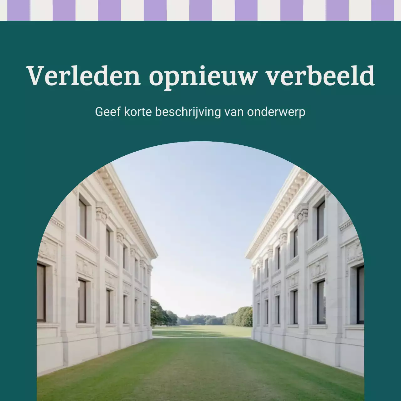 Paarse klassieke historische gebeurtenis aankondigingscarrousel