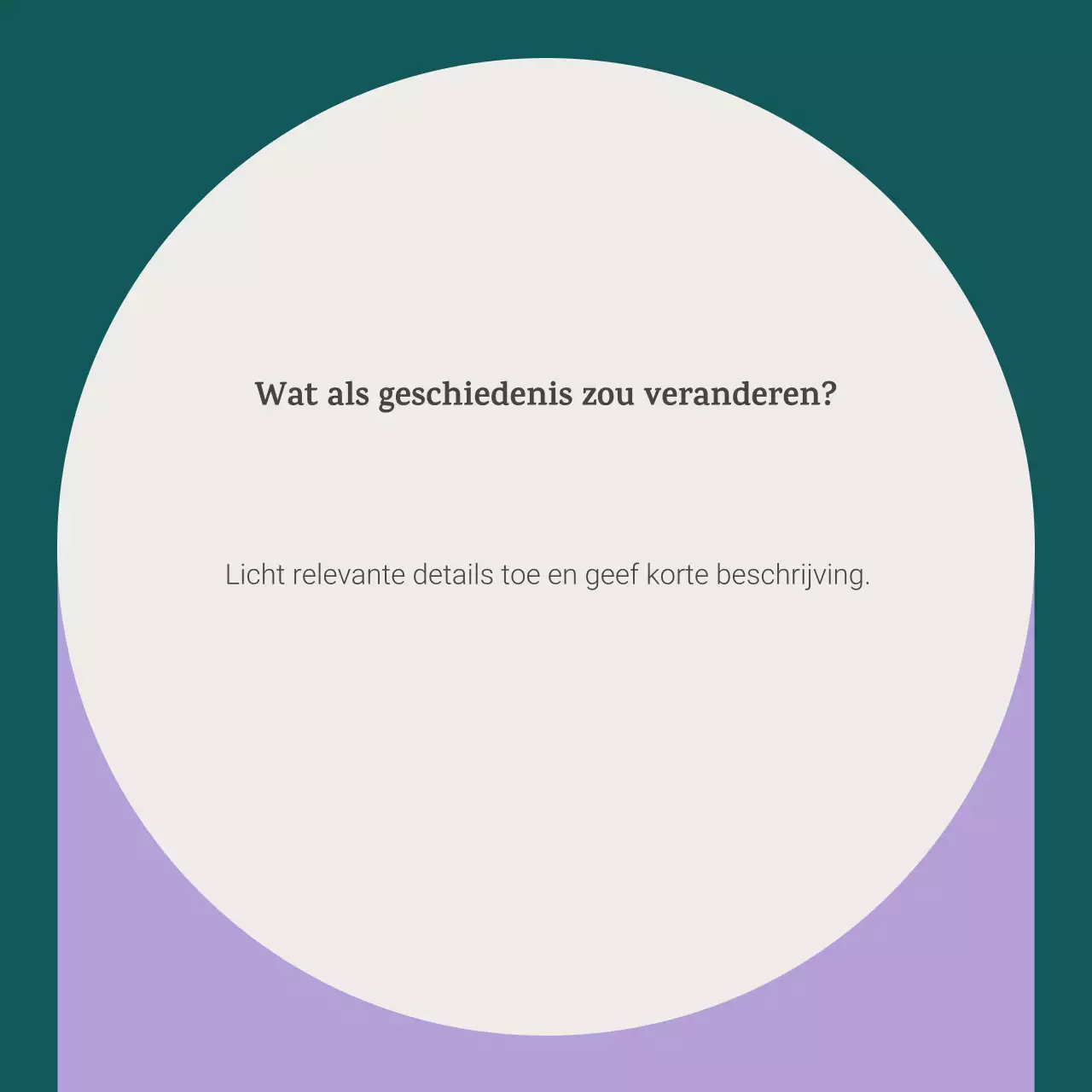 Paarse klassieke historische gebeurtenis aankondigingscarrousel