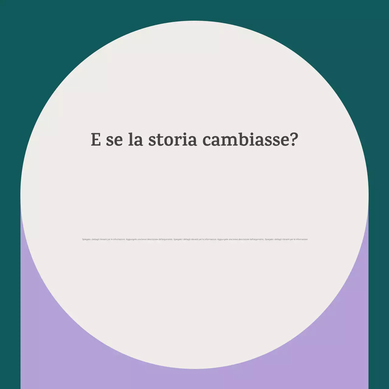 Carosello di annunci di eventi storici classici viola