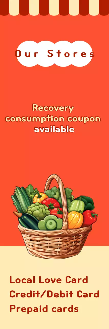 Orange Retro People's Livelihood Recovery Consumption Coupon Promotion