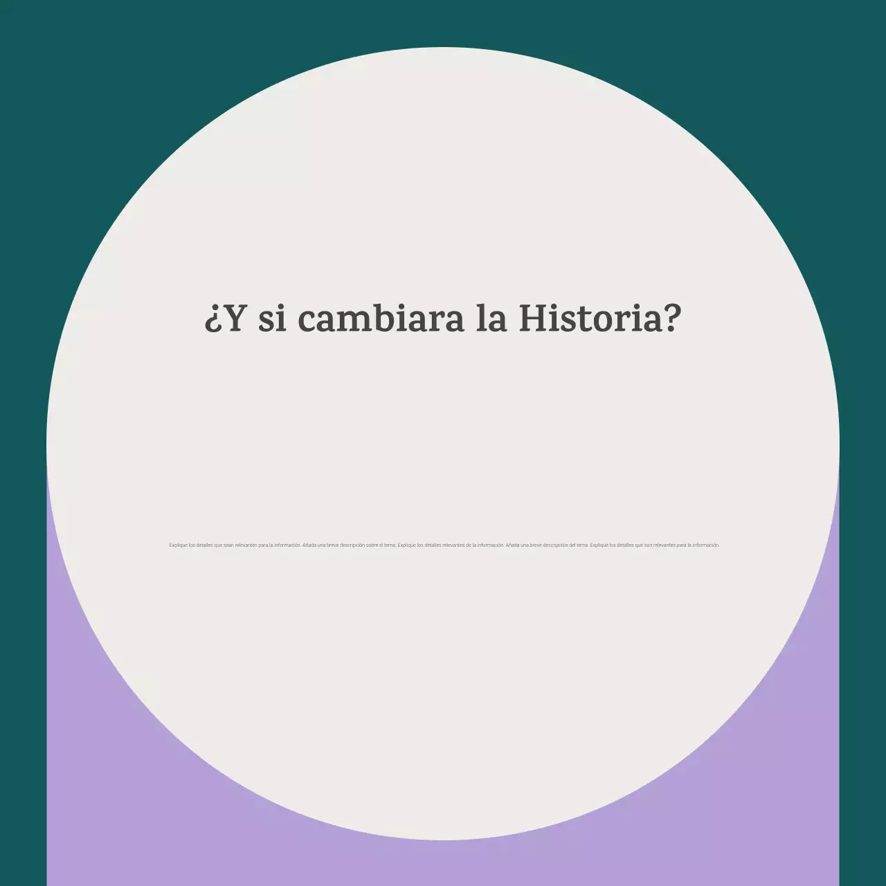 Carrusel de anuncios de eventos históricos clásicos morados