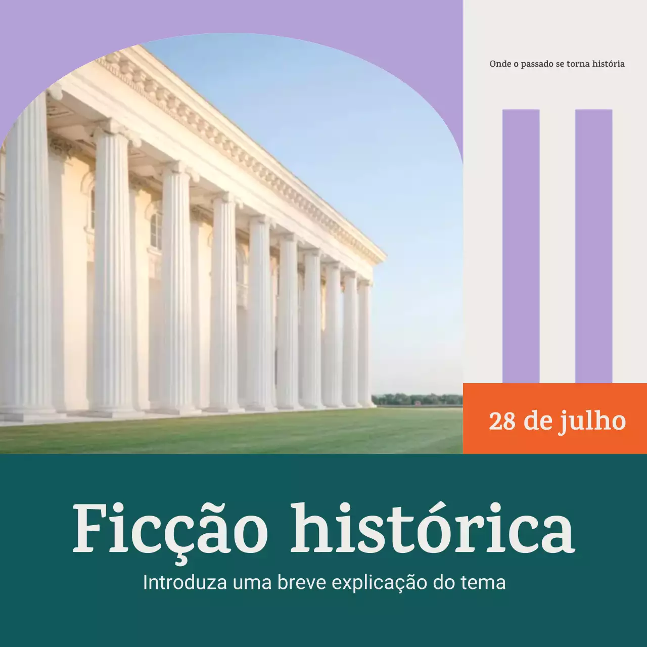 Carrossel de anúncios de eventos históricos do Purple Classic