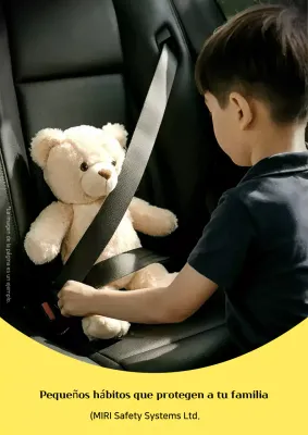Campaña del cinturón de seguridad amarillo simple