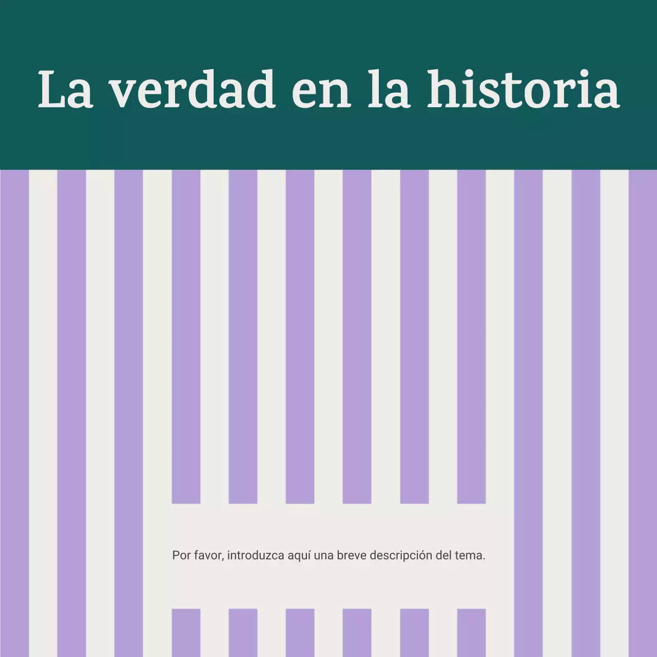 Carrusel de anuncios de eventos históricos clásicos morados