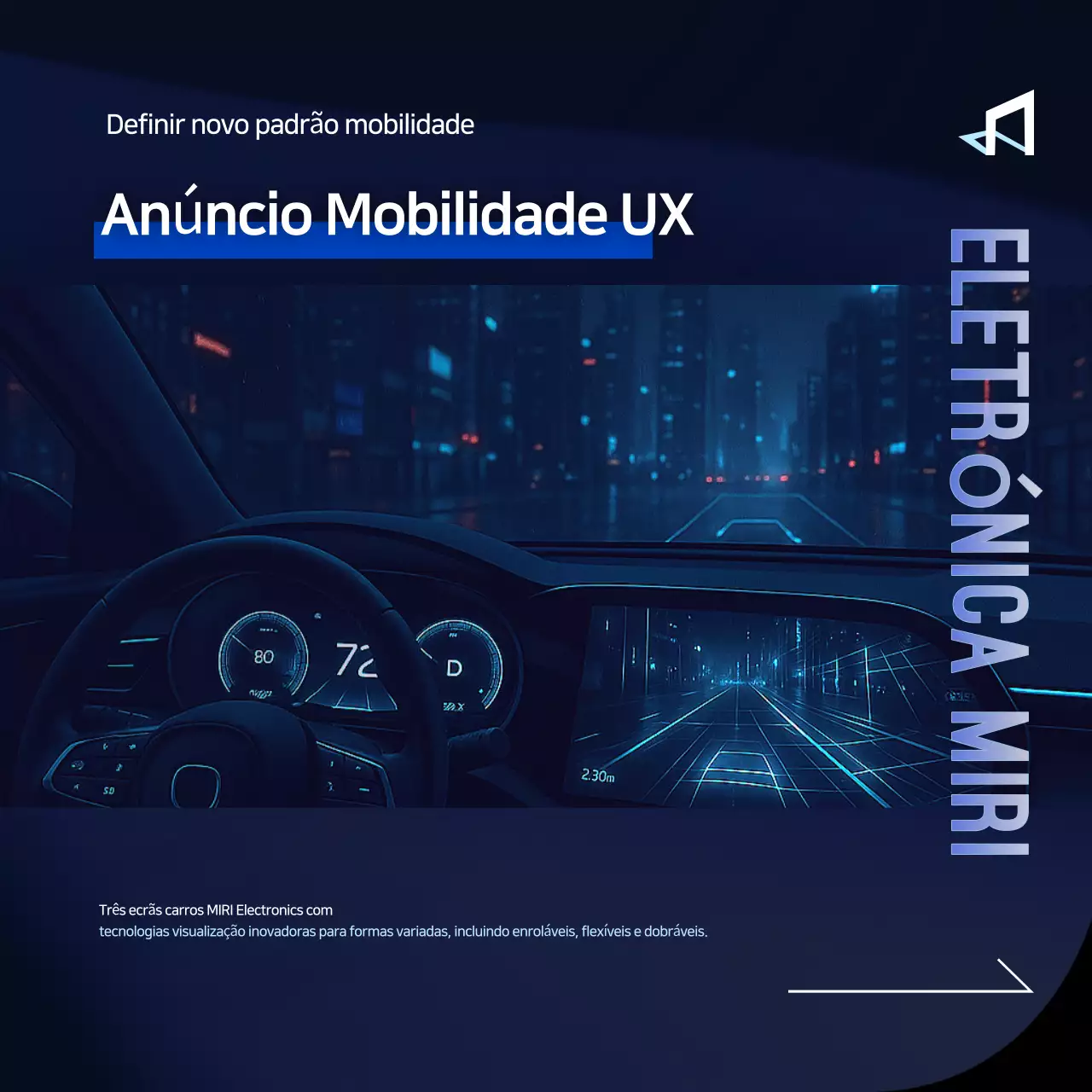 Anúncio de Tecnologia Moderna Azul