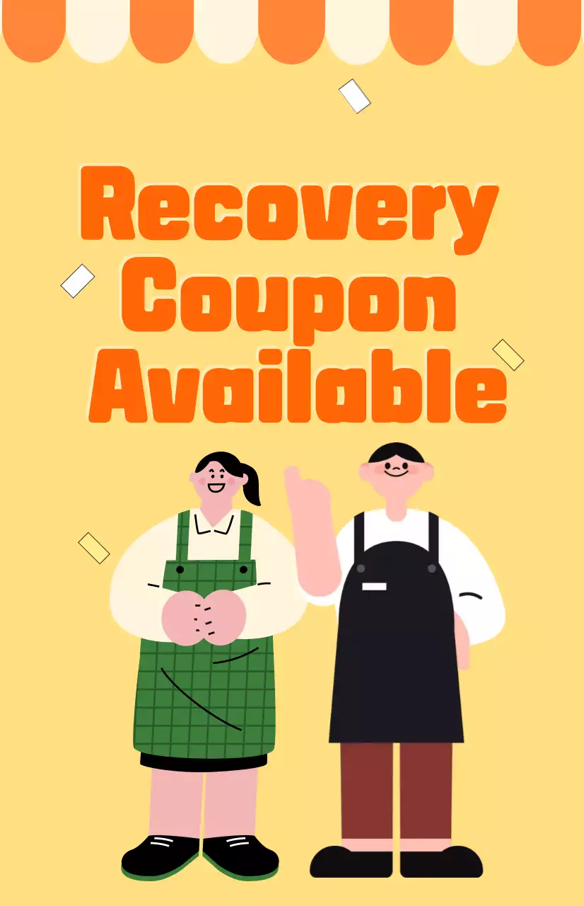 Promoção de Cupom Simples Amarelo