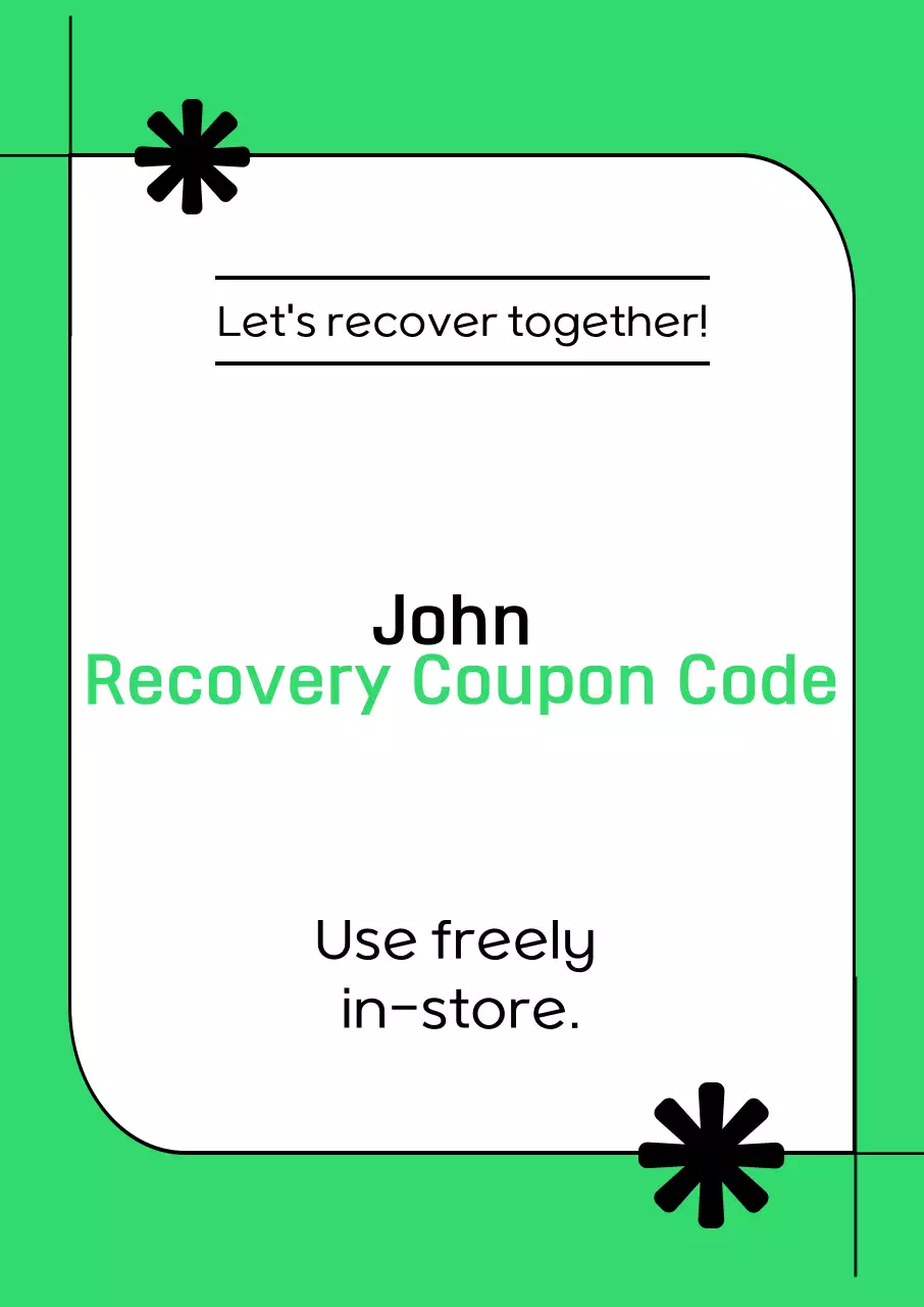 Kupon Diskon Modern Hijau