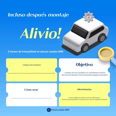 Guía de beneficios de compra de repuestos para automóviles Blue Modern