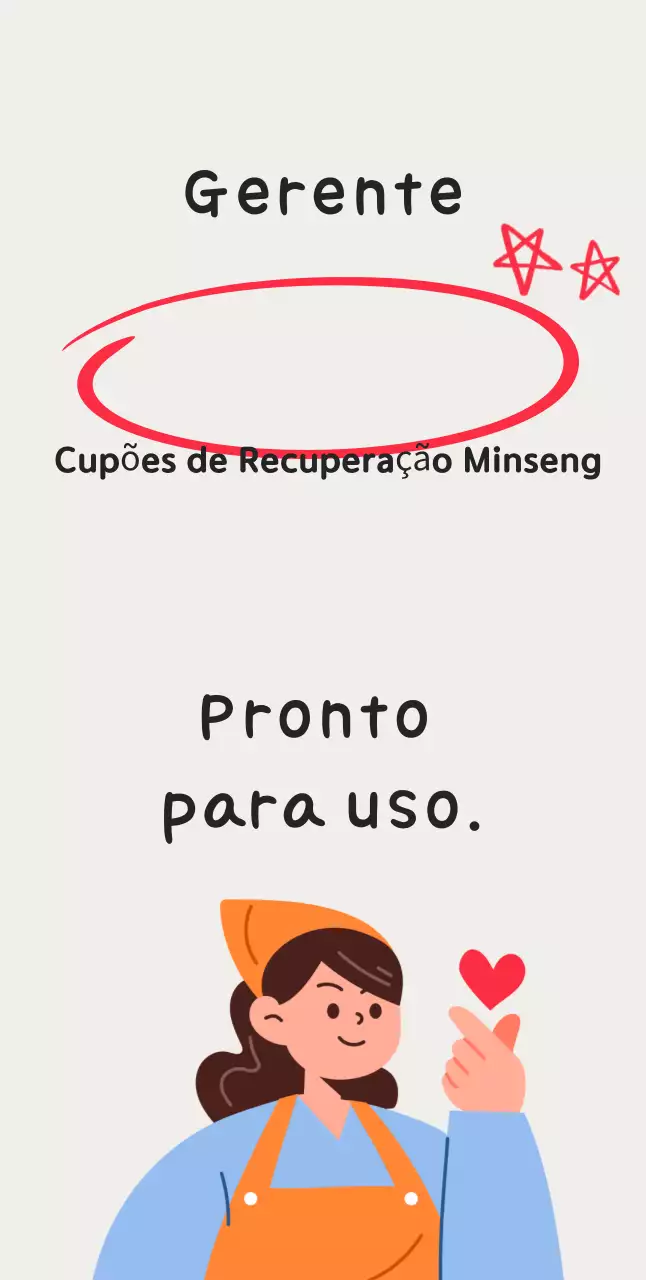 Cupom de Recuperação Ivory Simple Minseong