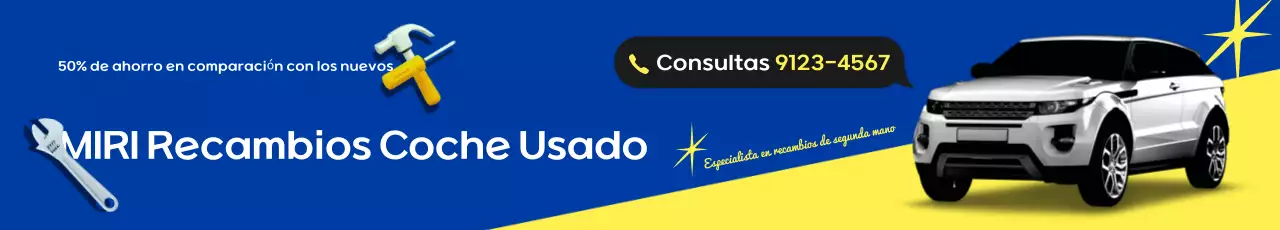 Anuncio de coche moderno azul
