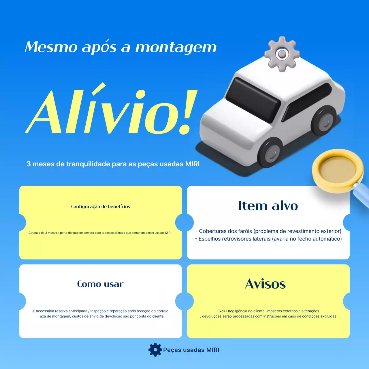Guia de Benefícios da Compra de Peças Automotivas Blue Modern