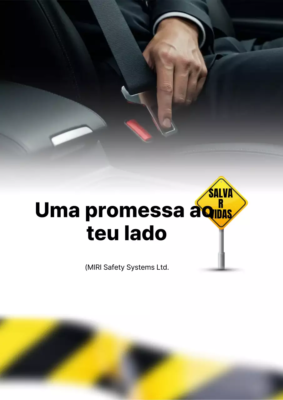 Campanha do Cinto de Segurança Preto Simples