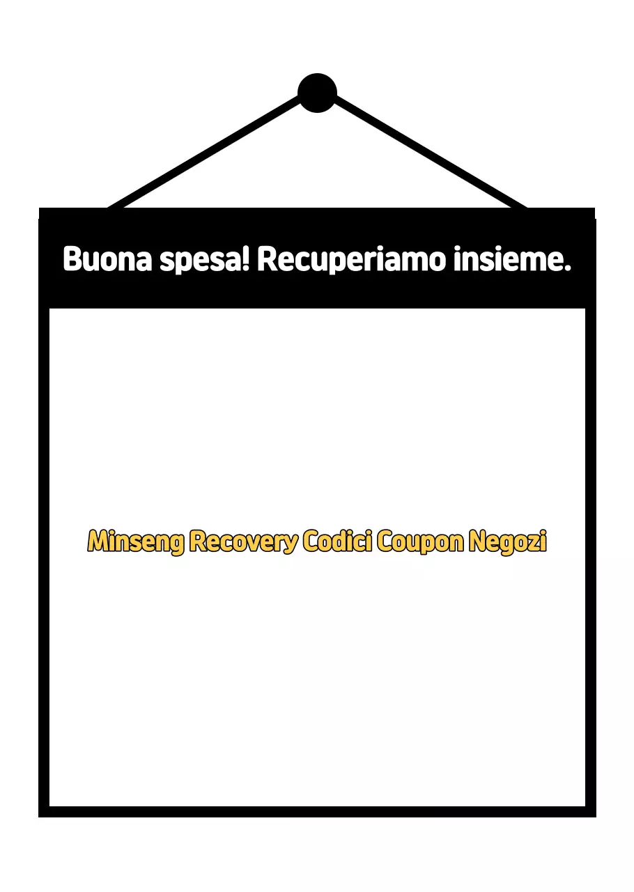 Buono sconto Black Simple Minseong Recovery