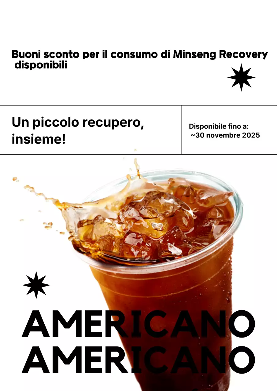 Sconto sul caffè moderno nero