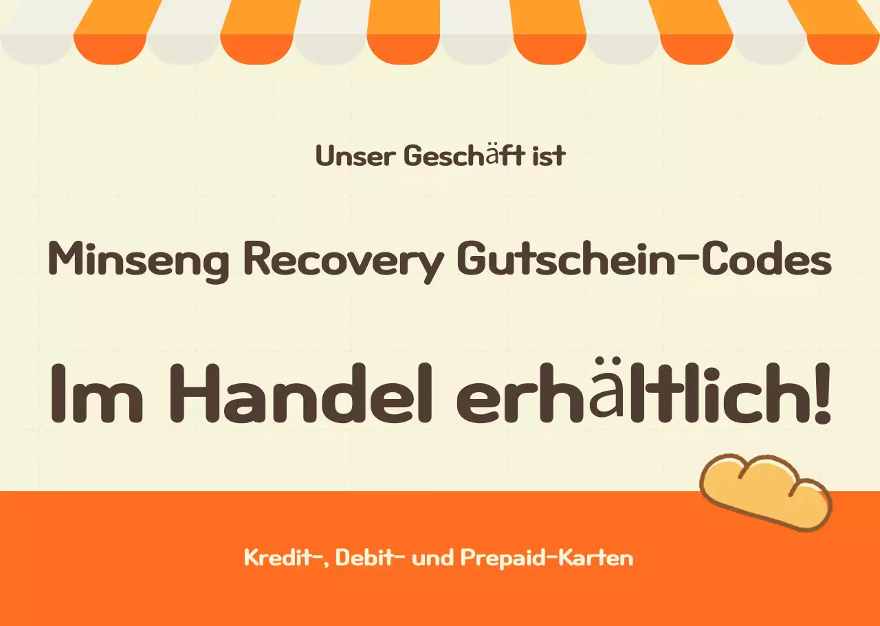 Orange Simple People's Livelihood Recovery Konsumgutscheinaktion