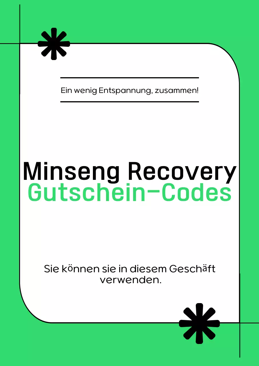 Green Modern Coupon-Rabatt