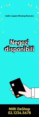 Buono sconto per il recupero dei mezzi di sussistenza di Sky Blue Modern People