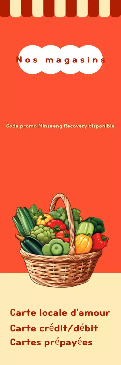 Promotion de coupons de consommation pour le rétablissement des moyens de subsistance des populations Orange Retro