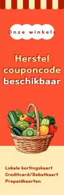 Oranje Retro People's Livelihood Recovery Consumptie Coupon Promotie