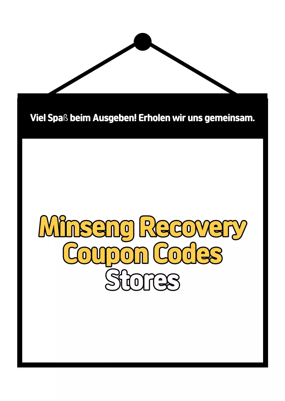 Schwarzer Simple Minseong-Wiederherstellungsgutschein