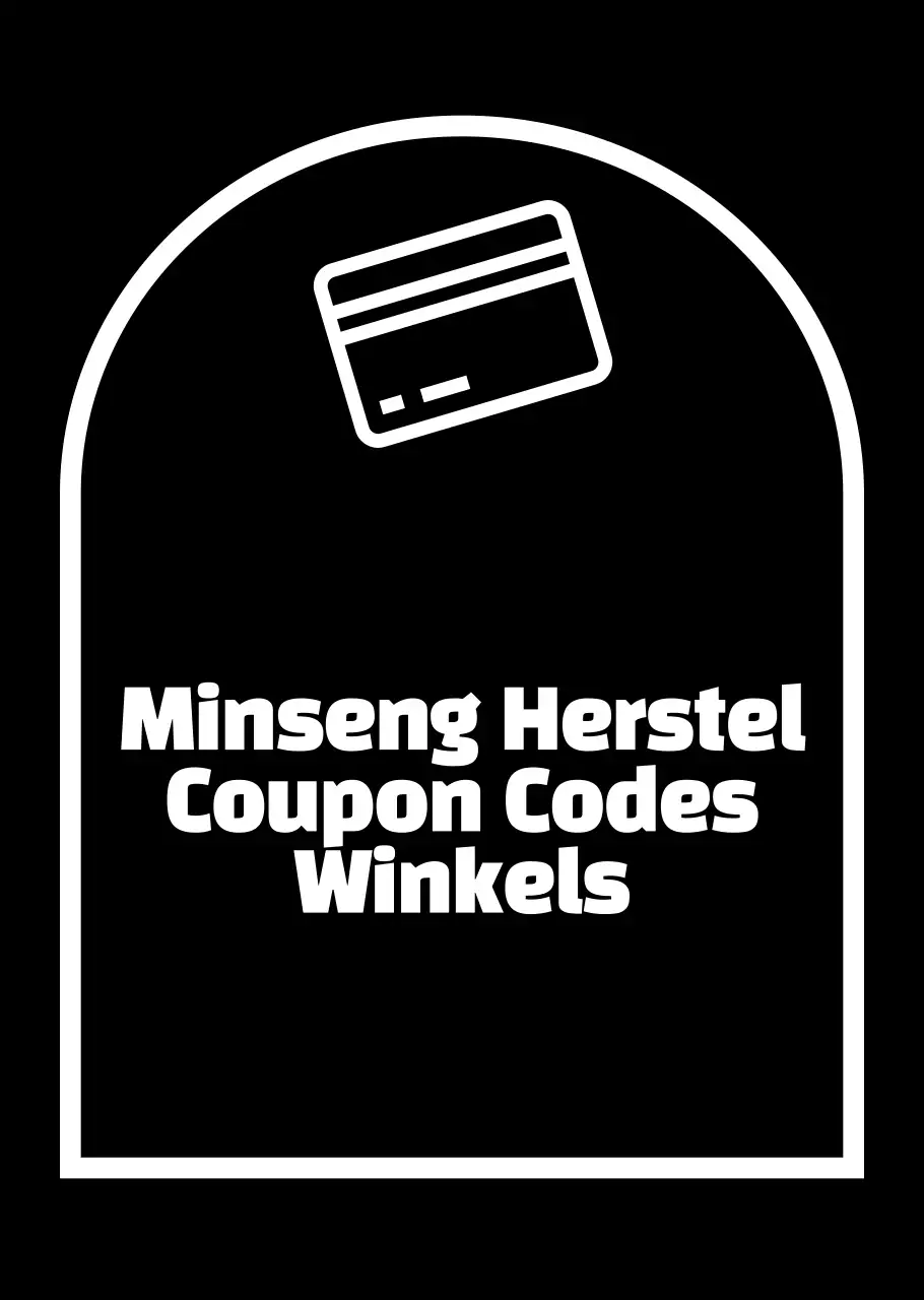 Witte Eenvoudige Minseong Herstel Coupon