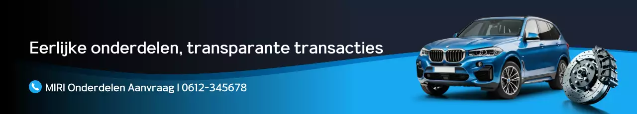 Advertentie voor een dealer van gebruikte auto-onderdelen in Blue Modern