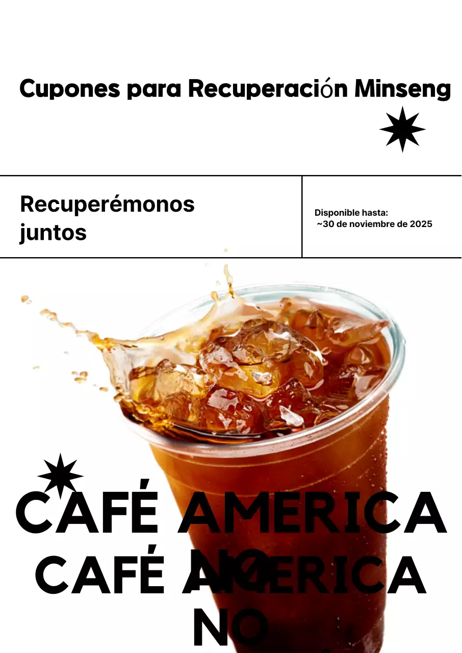 Descuento en café negro moderno