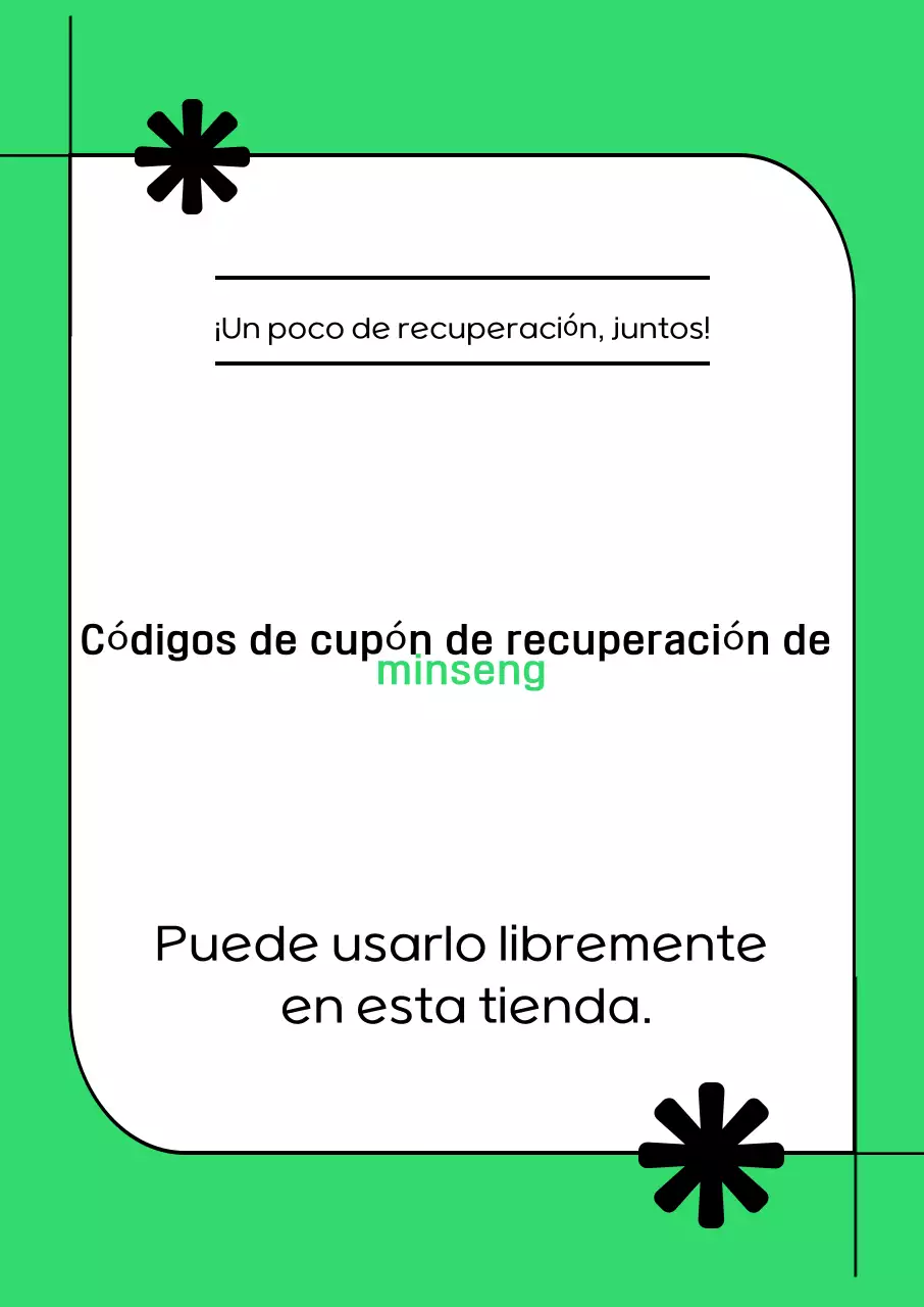 Cupón de descuento Green Modern