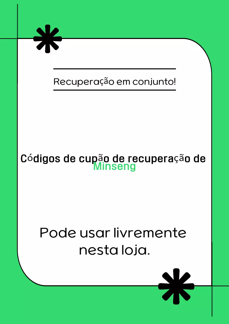 Cupom de Desconto Verde Moderno