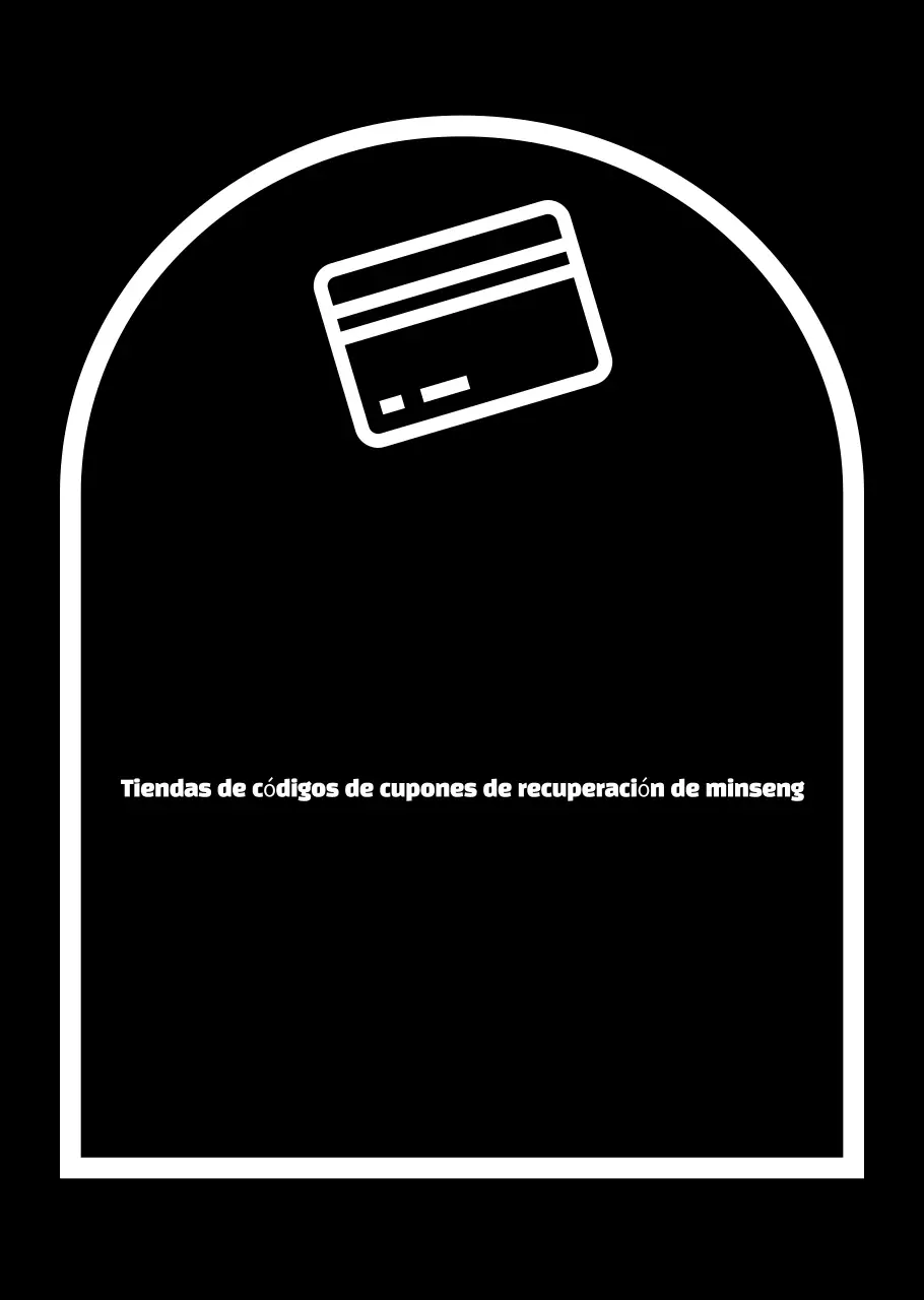 Cupón de recuperación de Minseong simple blanco