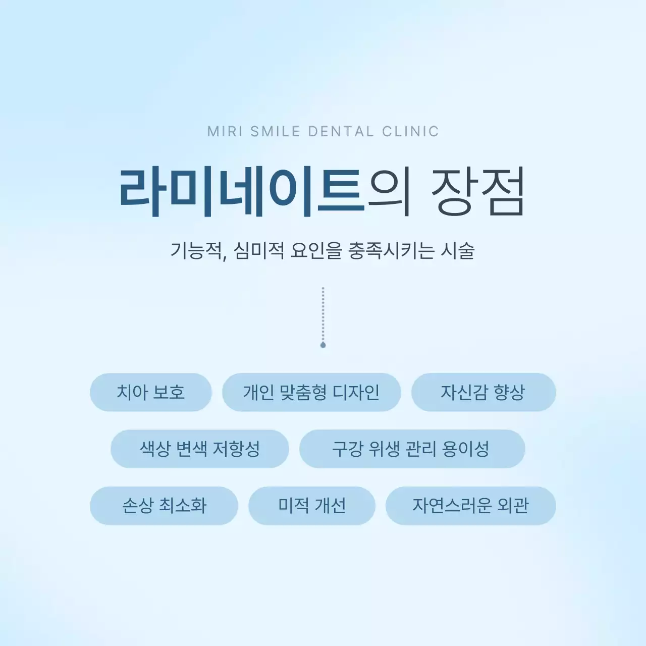 흰색과 하늘색의 심플한 치과를 홍보하기위한 병원 마켓팅 sns 소셜미디어 키트 홍보