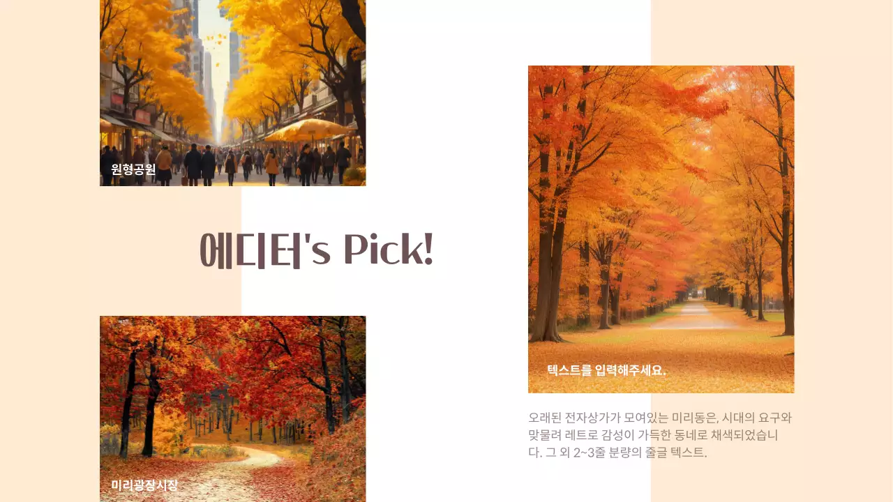 주황색 포인트의 심플한 지역관광 뉴스레터 홍보